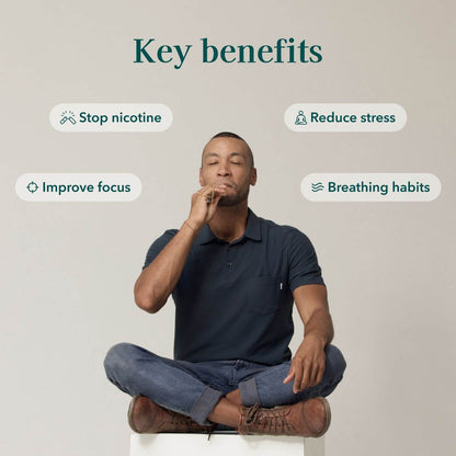 Breathing Stress Relief Necklaces for Anxiety Relief, Stop Smoking Aids, holder Lanyard Relax Calming Breath Anxiety,Meditation,Therapy